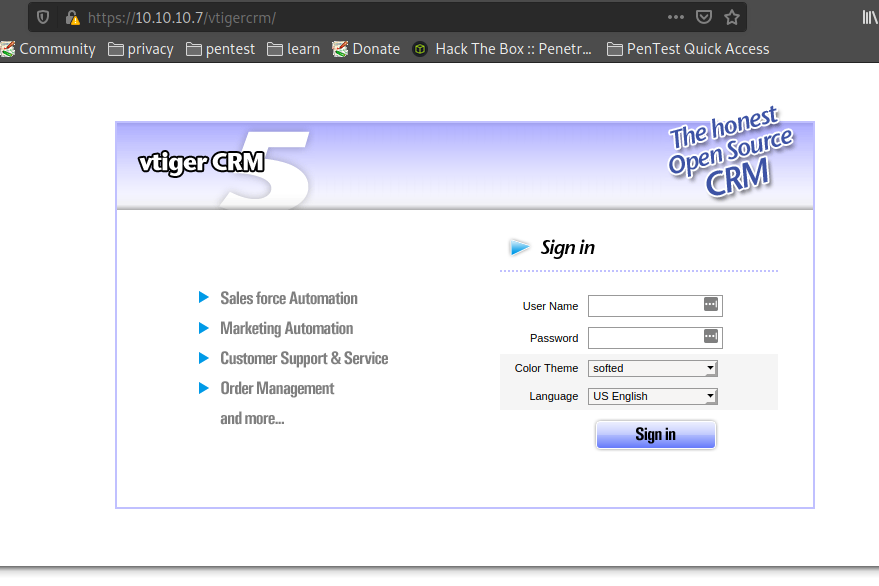 Website_VTiger